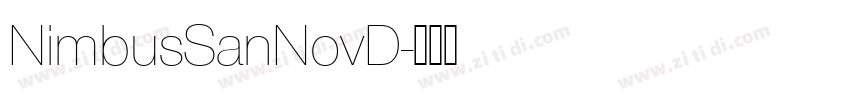 NimbusSanNovD字体转换