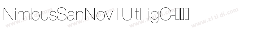 NimbusSanNovTUltLigC字体转换