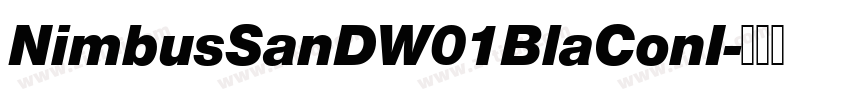 NimbusSanDW01BlaConI字体转换