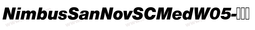NimbusSanNovSCMedW05字体转换
