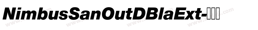 NimbusSanOutDBlaExt字体转换