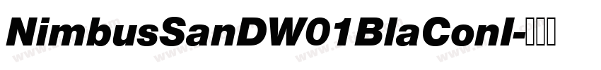 NimbusSanDW01BlaConI字体转换