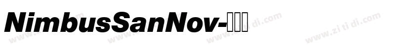 NimbusSanNov字体转换