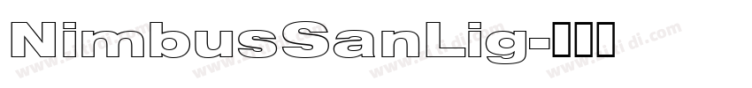 NimbusSanLig字体转换
