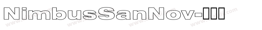 NimbusSanNov字体转换
