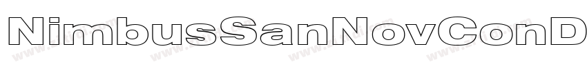 NimbusSanNovConD字体转换