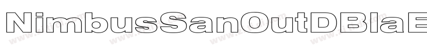 NimbusSanOutDBlaExt字体转换