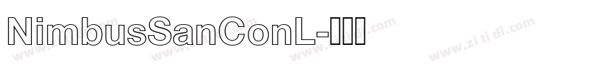 NimbusSanConL字体转换