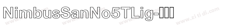 NimbusSanNo5TLig字体转换