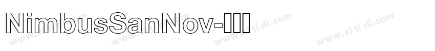 NimbusSanNov字体转换