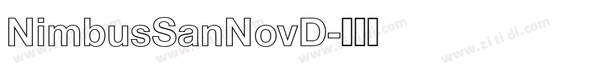 NimbusSanNovD字体转换