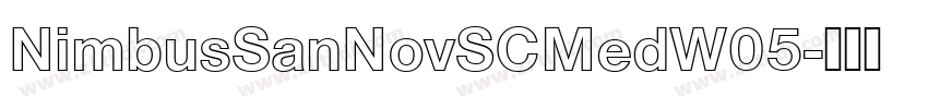 NimbusSanNovSCMedW05字体转换