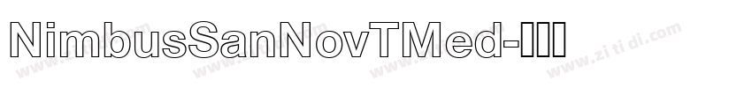 NimbusSanNovTMed字体转换