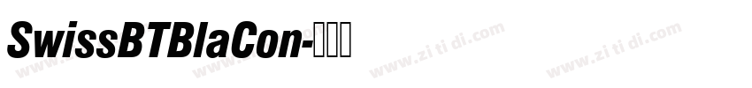 SwissBTBlaCon字体转换