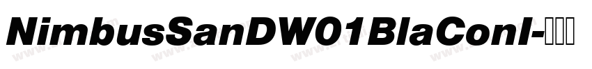 NimbusSanDW01BlaConI字体转换