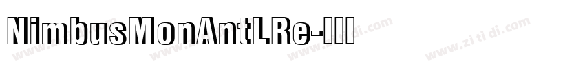 NimbusMonAntLRe字体转换