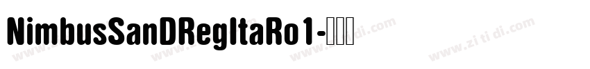 NimbusSanDRegItaRo1字体转换