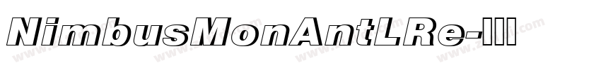 NimbusMonAntLRe字体转换