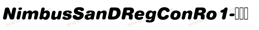 NimbusSanDRegConRo1字体转换