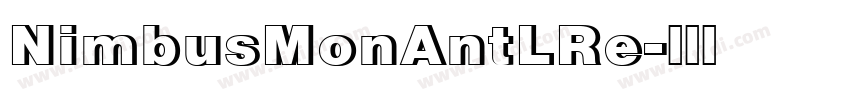 NimbusMonAntLRe字体转换