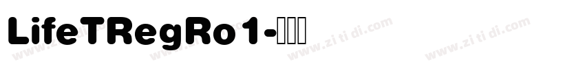 LifeTRegRo1字体转换