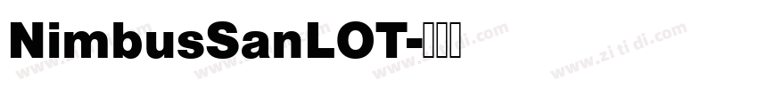 NimbusSanLOT字体转换