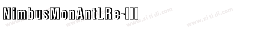 NimbusMonAntLRe字体转换
