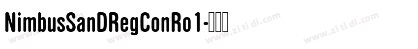 NimbusSanDRegConRo1字体转换