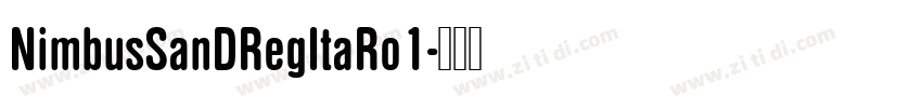 NimbusSanDRegItaRo1字体转换