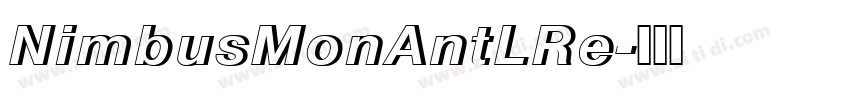 NimbusMonAntLRe字体转换