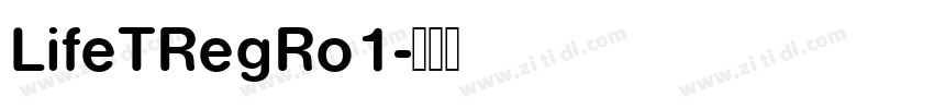 LifeTRegRo1字体转换