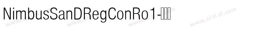 NimbusSanDRegConRo1字体转换