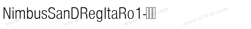 NimbusSanDRegItaRo1字体转换