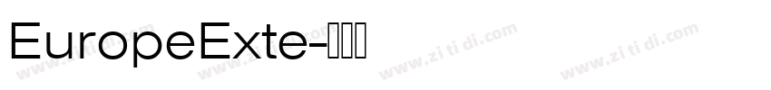 EuropeExte字体转换