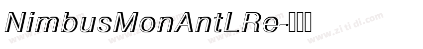 NimbusMonAntLRe字体转换