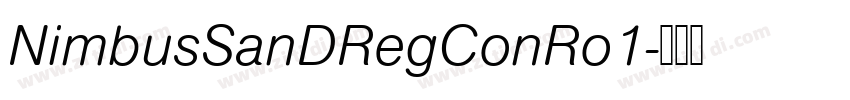 NimbusSanDRegConRo1字体转换