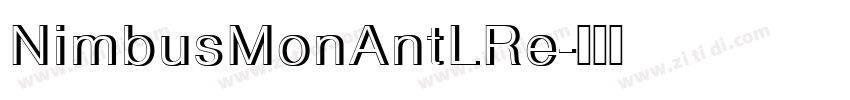 NimbusMonAntLRe字体转换