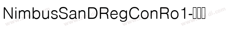NimbusSanDRegConRo1字体转换