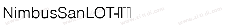 NimbusSanLOT字体转换