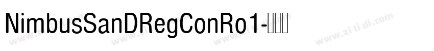 NimbusSanDRegConRo1字体转换