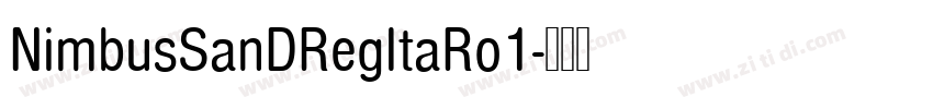 NimbusSanDRegItaRo1字体转换