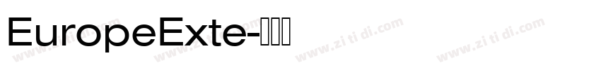EuropeExte字体转换