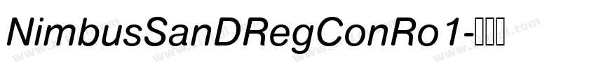 NimbusSanDRegConRo1字体转换