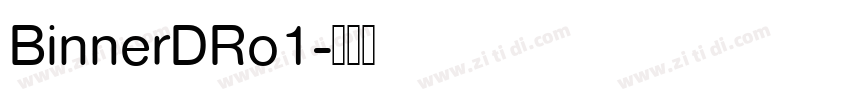 BinnerDRo1字体转换