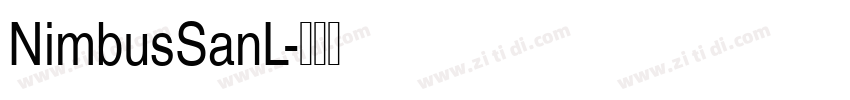 NimbusSanL字体转换