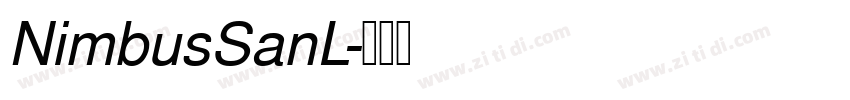 NimbusSanL字体转换