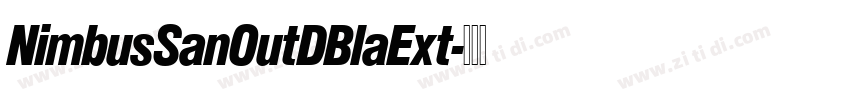 NimbusSanOutDBlaExt字体转换