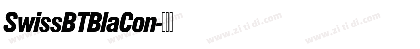 SwissBTBlaCon字体转换