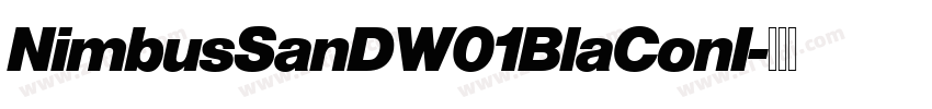 NimbusSanDW01BlaConI字体转换