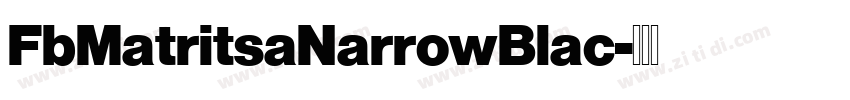 FbMatritsaNarrowBlac字体转换